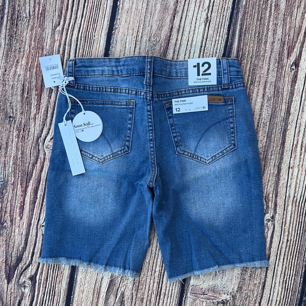 Joe's Jeans Distressed Blue Denim Shorts - Picture 1 of 7